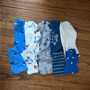 Carter's Kids Pajama Sets - Blue, White, Gray